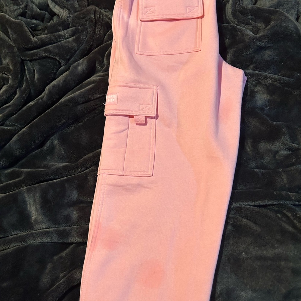 fb county pink cargo pants M